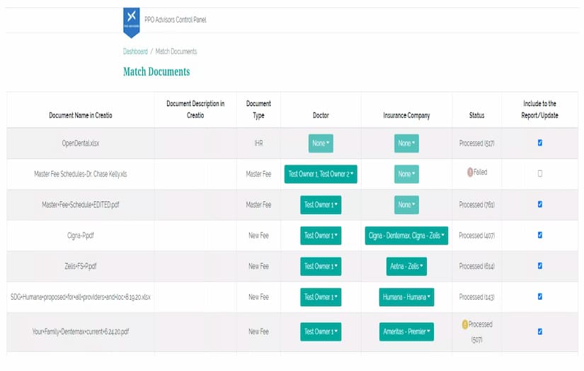 Data Automation Software for a Dental Insurance Consultant screenshot 2