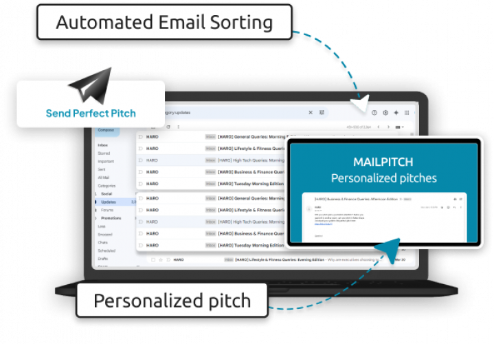 Mailpitch - AI-powered HARO Email Automation Tool screenshot 1