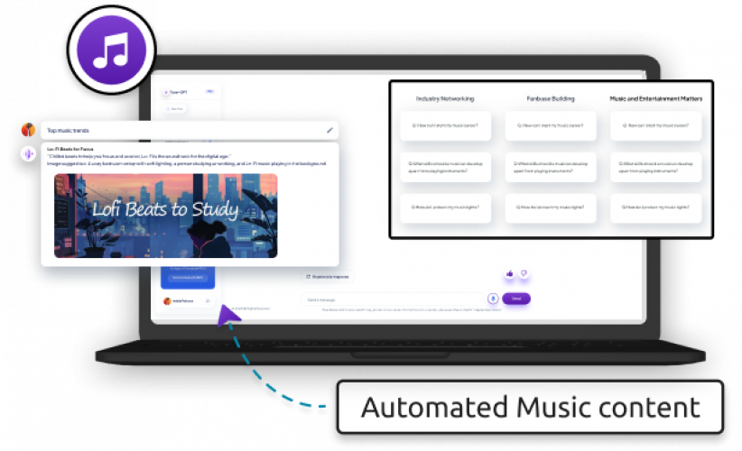 Tune-GPT - AI-powered Music Assistant screenshot 1