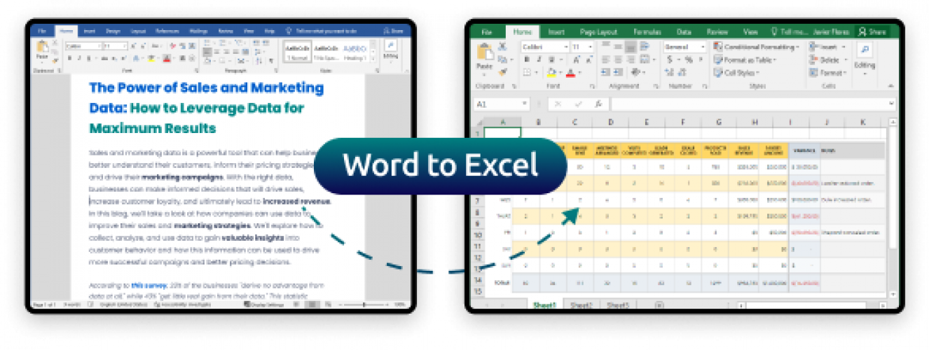 Docexc - AI-powered Word to Excel converter screenshot 2