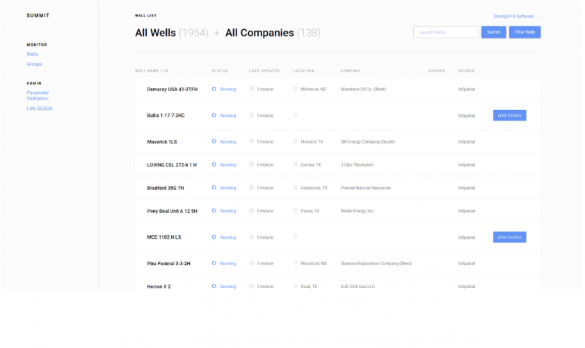 Scada System - Oil and gas management software screenshot 1