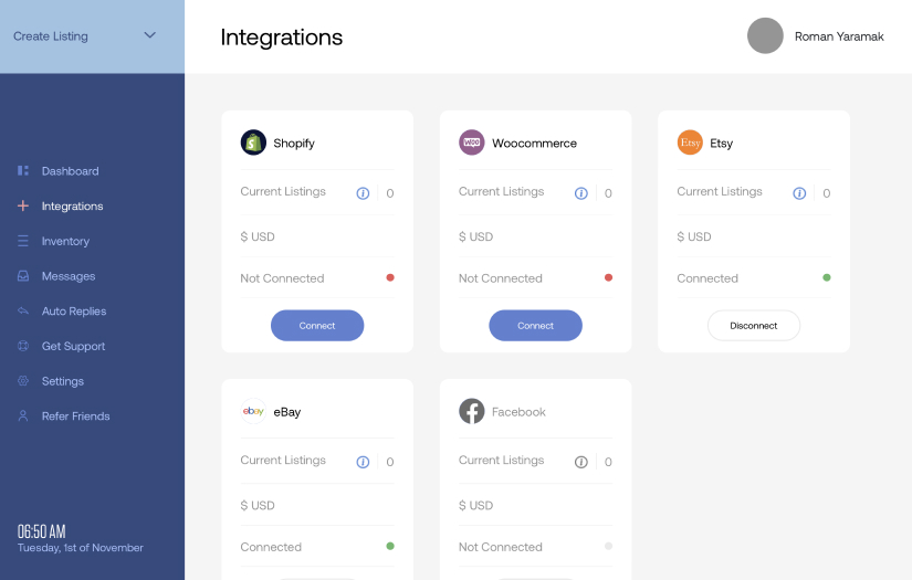 ListAcross - eCommerce management platform screenshot 2