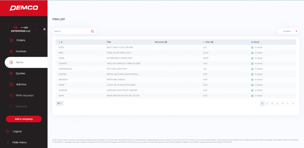 DEMCO - CRM software for manufacturing screenshot 3