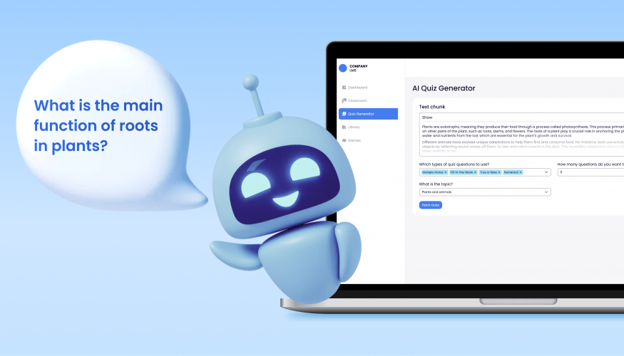 AI-powered content generator for knowledge assessment screenshot 1
