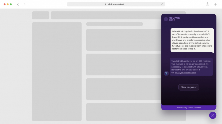 AI Chatbot for eLearning SaaS screenshot 1