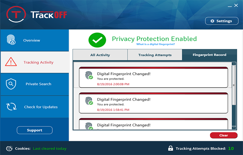 TrackOff screenshot 3