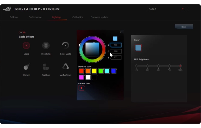 ASUS ROG Tool software screenshot 2