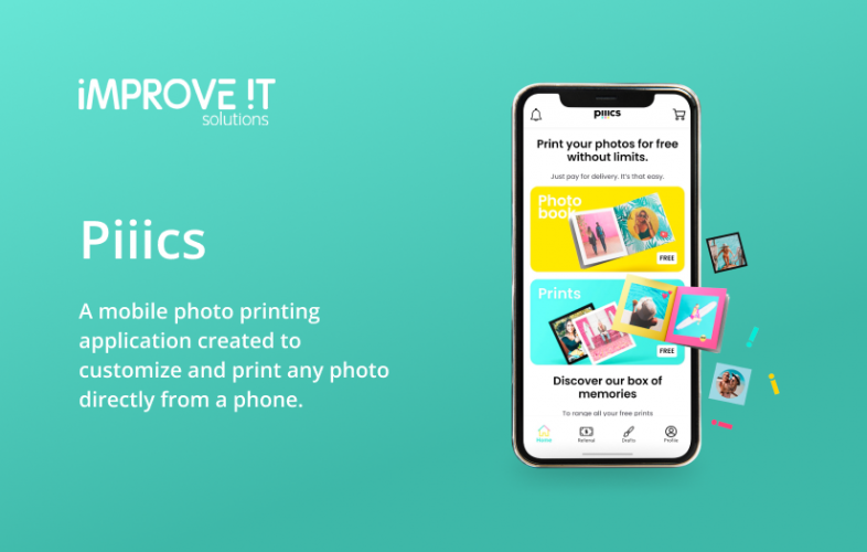 Photo printing application development for Piiics screenshot 1