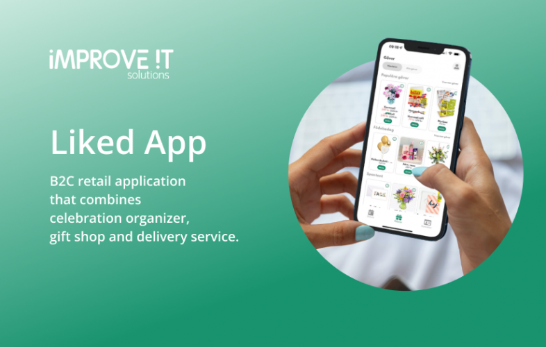 LikedApp – B2C retail application screenshot 1