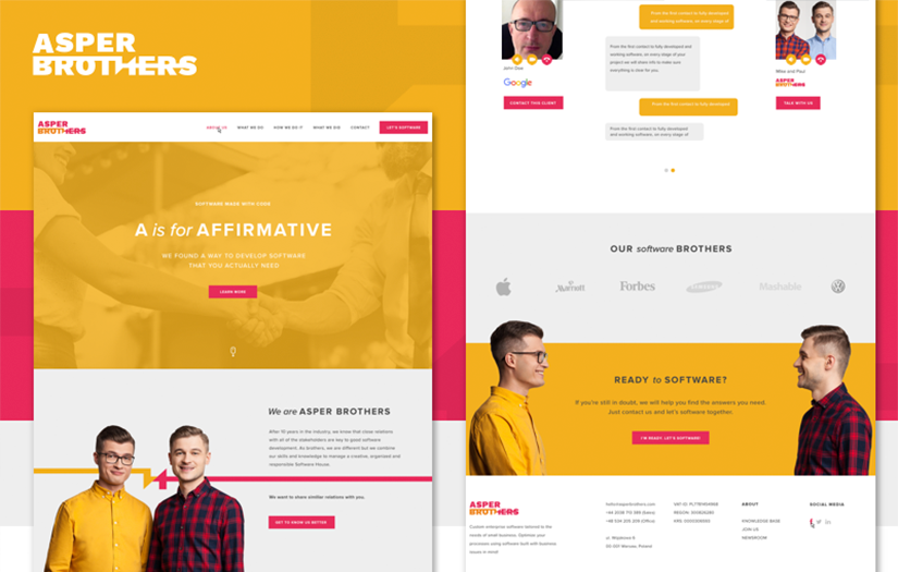 ASPER Brothers - Rebranding & Webdesign screenshot 1