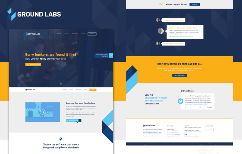 Ground Labs - Rebranding & Webdesign screenshot 1