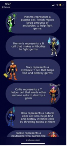 Augmented reality for immunity education screenshot 1