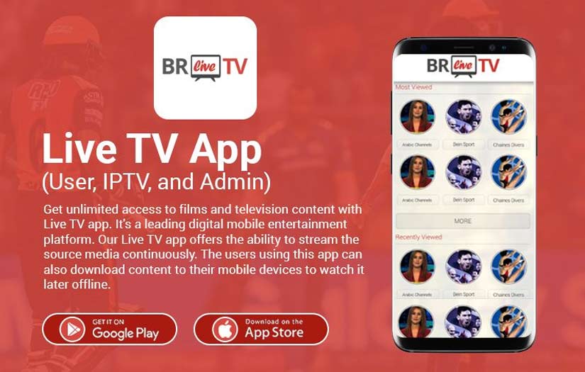 Live TV App Devlopment (User, IPTV and Admin ) screenshot 1