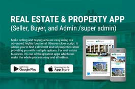 Real Estate & Property App Development ( Seller, Buyer and Admin /super admin)