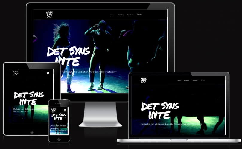 Det Syns Inte: Non-Profit landing page screenshot 1