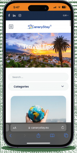 Travel booking platform screenshot 2