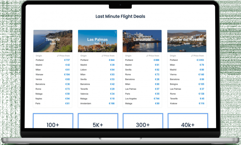 Travel booking platform screenshot 4
