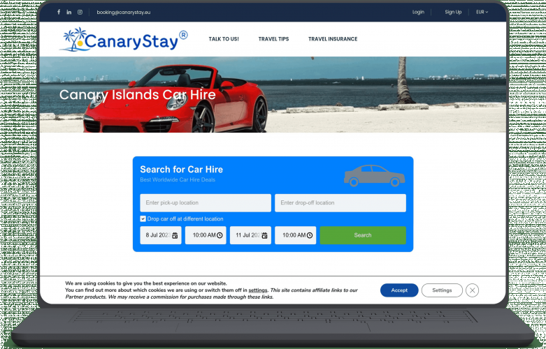 Travel booking platform screenshot 3
