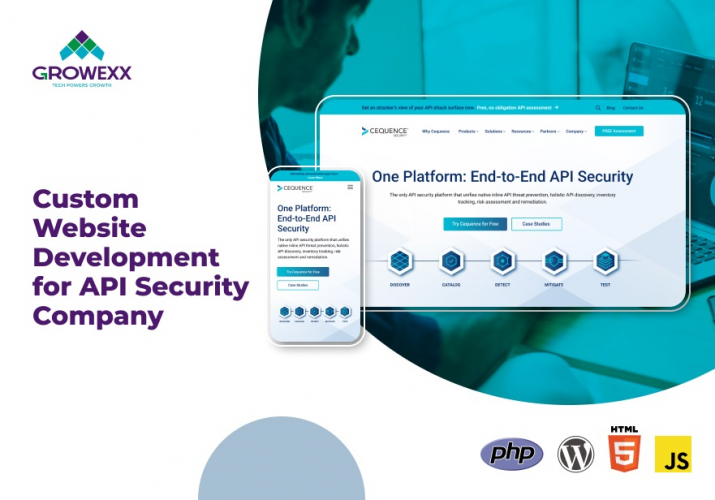 Custom Website Development for API Security Company screenshot 1