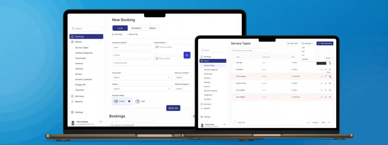 Cab Management Platform screenshot 2