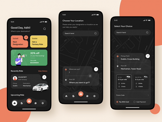 Ride Booking App screenshot 1
