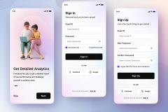 Mobile App: Sign In & Sign Up Form