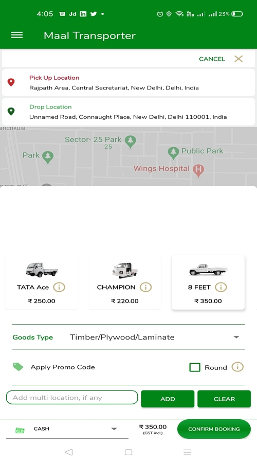 Maal Transporter - Delivery Solutions screenshot 1