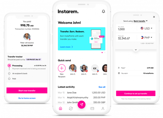 Instarem - Simplified Overseas Money Transfer screenshot 1