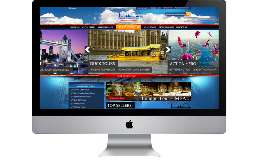 London Tours - an online tourist attraction sightseeing booking platform screenshot 1