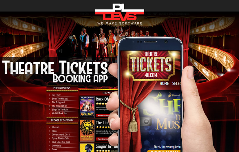 Theatre Tickets Booking Mobile App screenshot 1