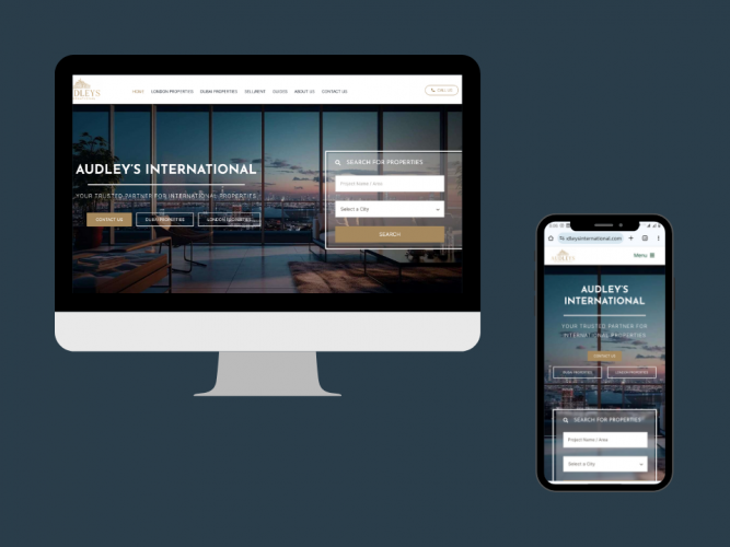 Real Estate Website screenshot 1