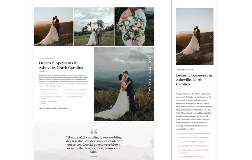 Asheville Luxury Elopement screenshot 1