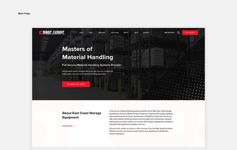 East Coast Storage Equipment screenshot 1