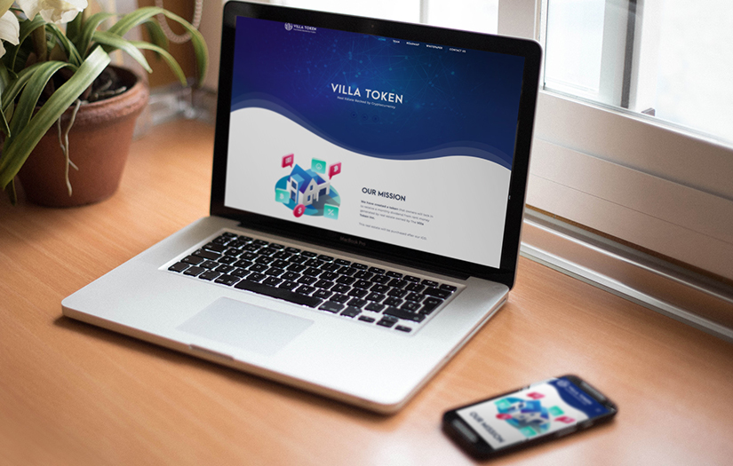 VillaToken Cryptocurrency WordPress WebSite (Design and Development) screenshot 1