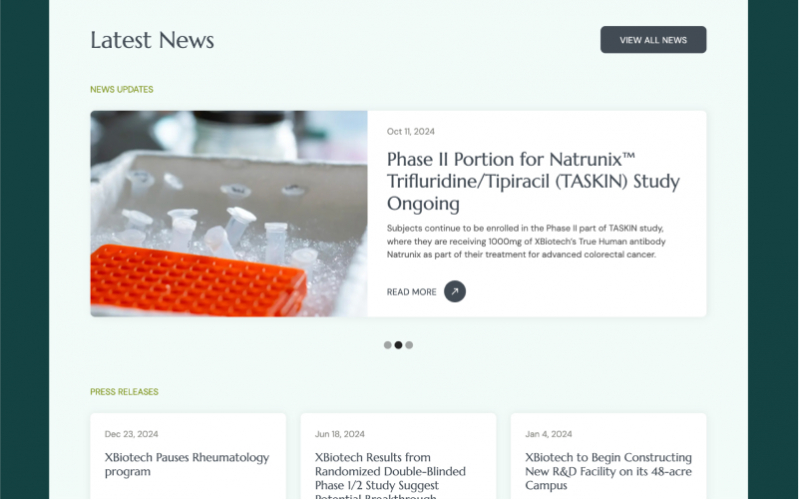 XBiotech USA, Inc. screenshot 3