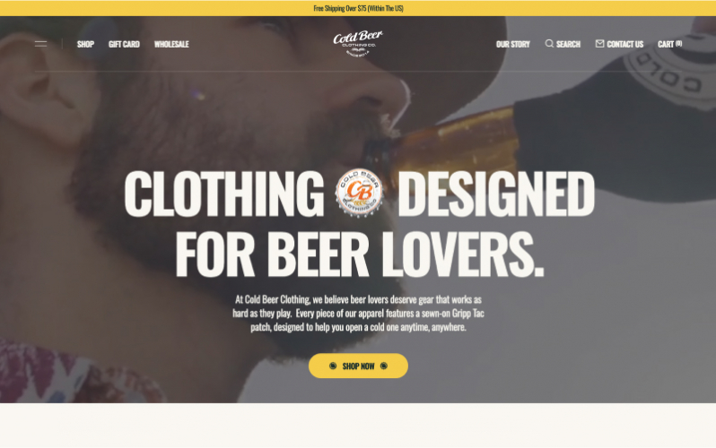 Cold Beer Clothing Co. screenshot 4