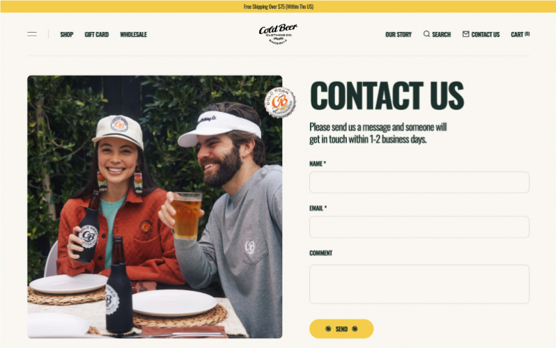 Cold Beer Clothing Co. screenshot 2