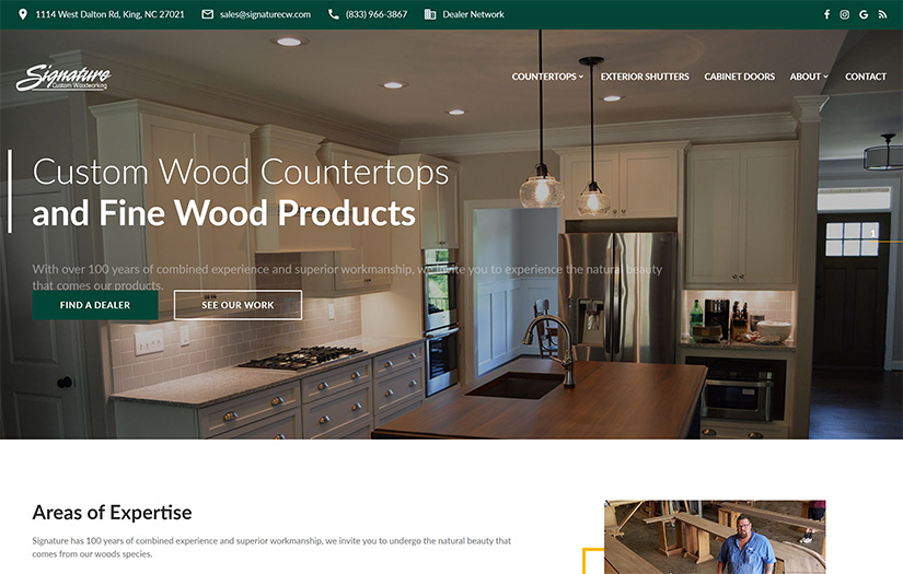 Signature Custom Woodworking, Inc. screenshot 1
