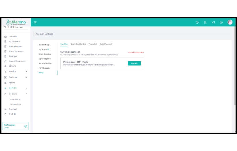 FilesDNA - Online e-Signature, Digital Signature and Document Management System screenshot 11