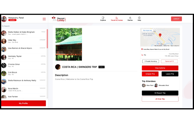 Discreet Lobby - Find interesting people, parties, cruises trips near you and around the world! screenshot 9