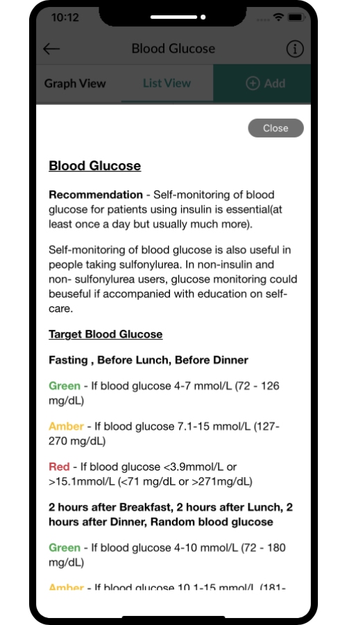 MyDiabetes Connect - World's first complete Diabetes care app screenshot 7