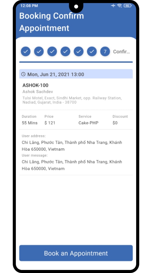 ePhoneBooking - Easy way to get appointments on the phone and managing schedule screenshot 7