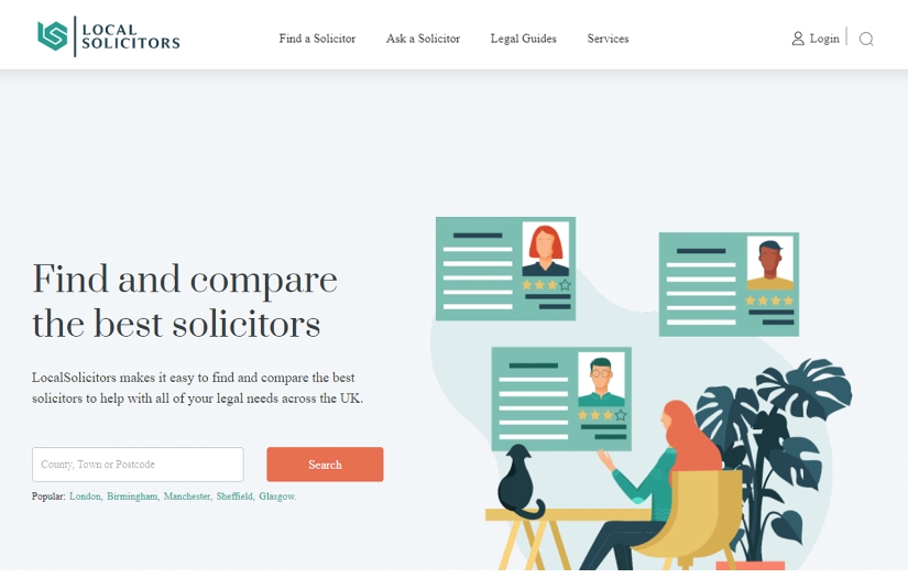 LocalSolicitors - A free platform for Solicitors to market their firm and engage with clients. screenshot 1
