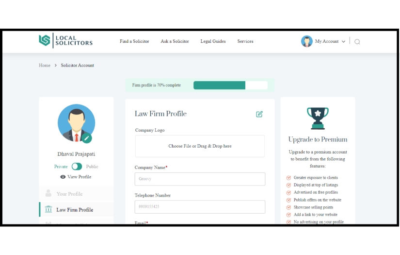 LocalSolicitors - A free platform for Solicitors to market their firm and engage with clients. screenshot 4