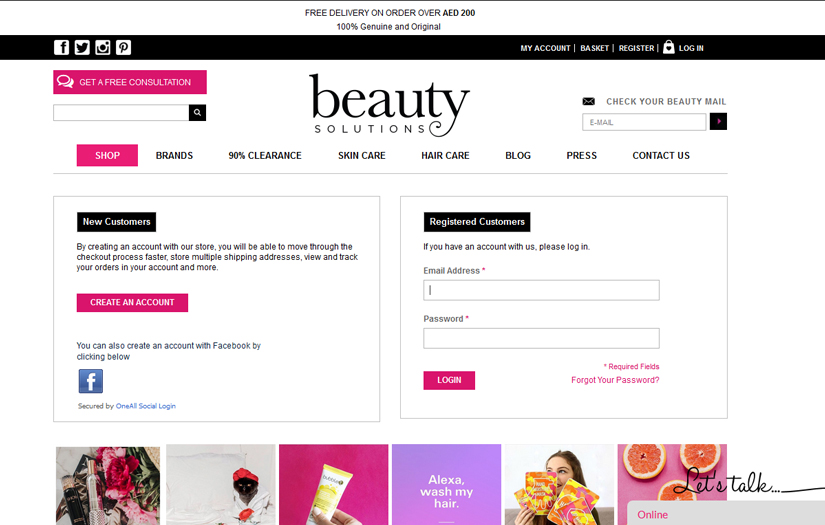 Beauty Solutions - Ecommerce Website screenshot 4
