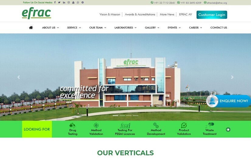 Edward Food Research and Analysis Center ( EFRAC ) screenshot 1