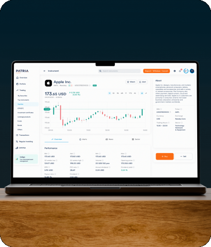 Redesign of Patria fintech application (ČSOB) screenshot 3