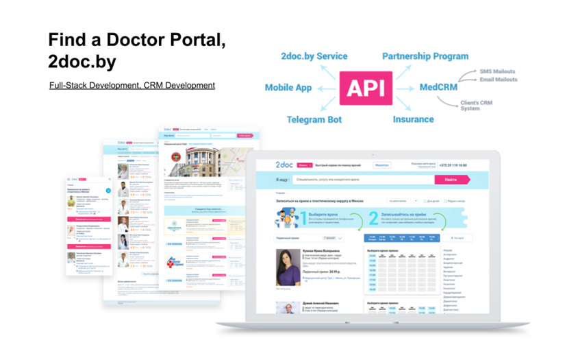 Find a Doctor Portal, 2doc.by screenshot 1