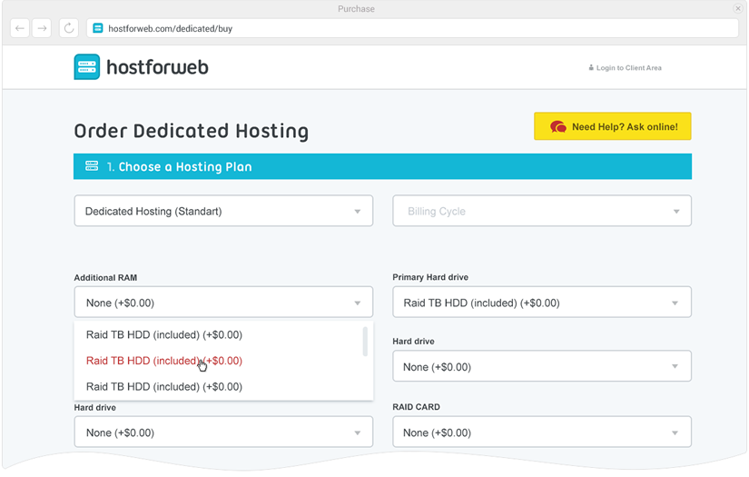 Ecommerce Website for HostForWeb Service Company screenshot 7