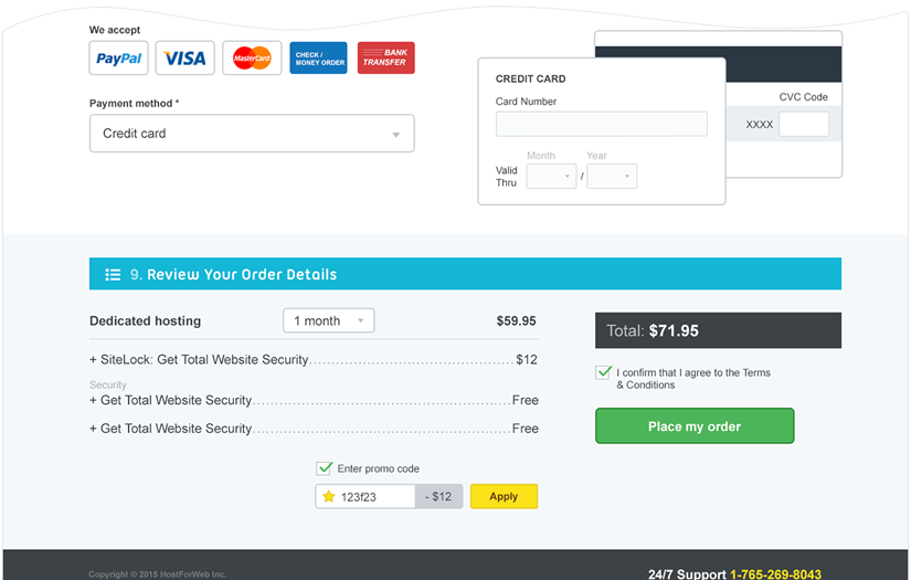 Ecommerce Website for HostForWeb Service Company screenshot 8